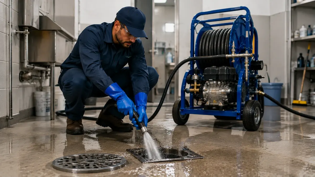 Floor Drain Hydro Jet Cleaning in Aptos