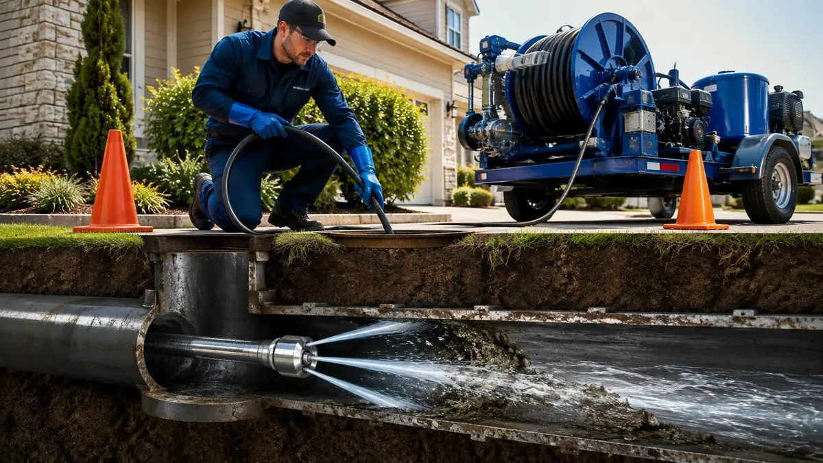 Main Sewer Line Hydro Jet Cleaning in Aptos