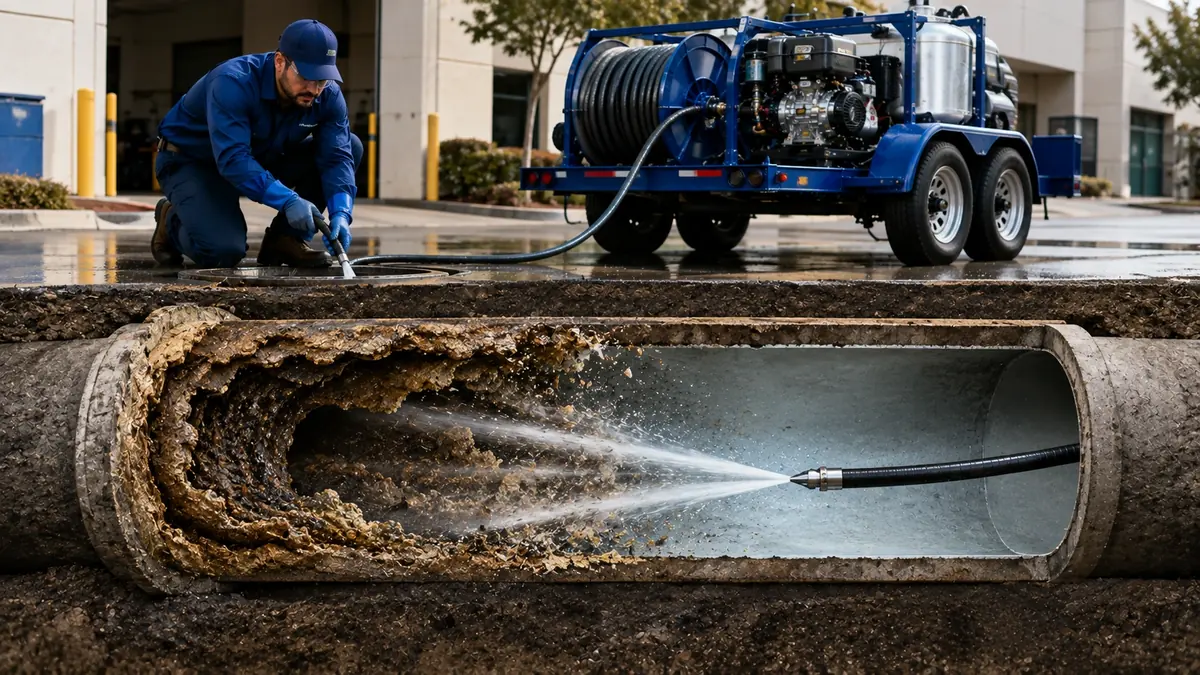 Sewer Pipe Descaling in Aptos