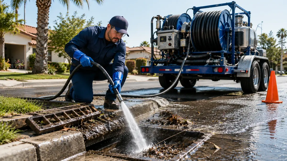 Storm Drain Hydro Jet Cleaning in Aptos